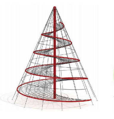 Large Cone Climbing Net Children Playground For Commercial Park