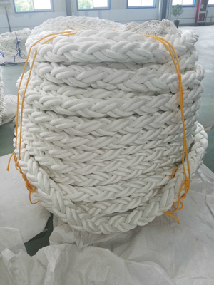 High Tensile 8 Strand Braided Floating Polypropylene Mooring Rope PP Marine Rope 28mm-96mm With Multi Colors