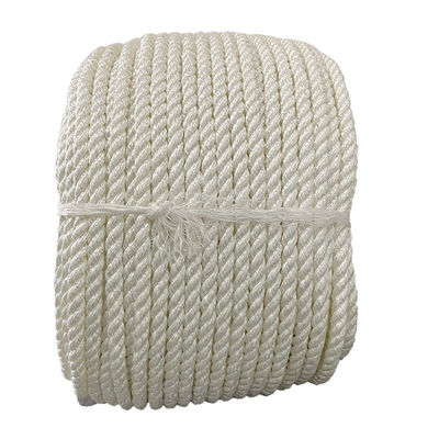 3 Strand Polyamide Nylon Twisted Rope With White Color