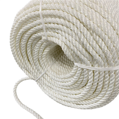 3 Strand Polyamide Nylon Twisted Rope With White Color
