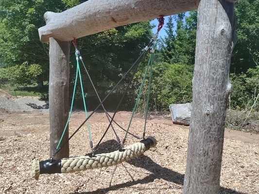 150mmx4 Meters Playground Rope Bridge With Combination Hanging Rope