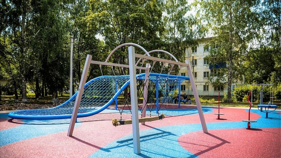 150mmx4 Meters Playground Rope Bridge With Combination Hanging Rope