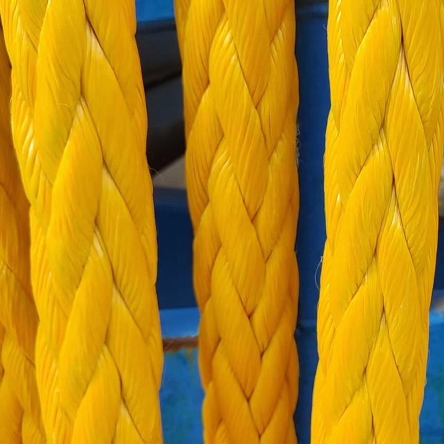 Tmp Rope Custom Pre Stretch UHMWPE Marine Rope 12 Strand 48mm HMPE Ship Mooring Rope