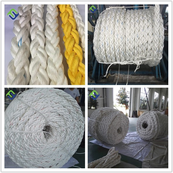 8 Strand Braided Marine Polyamide Nylon Rope 48mm with High UV Resistance